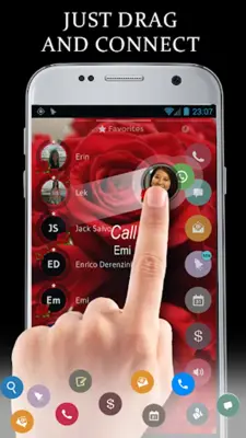 Theme Dialer Love Rose android App screenshot 3