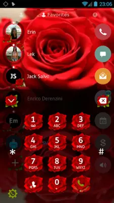 Theme Dialer Love Rose android App screenshot 4