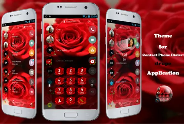 Theme Dialer Love Rose android App screenshot 5